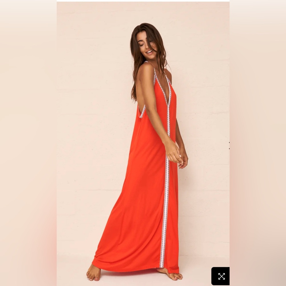 Pima Sundress in Blood Orange